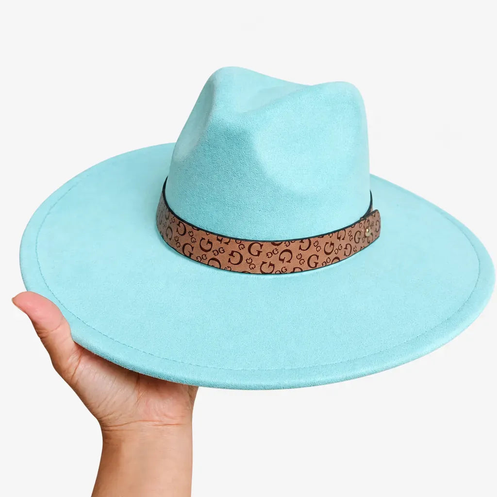 La boîte à chapeaux Chapeau en Daim - Sommet en Coeur, Style Jazz Vegan