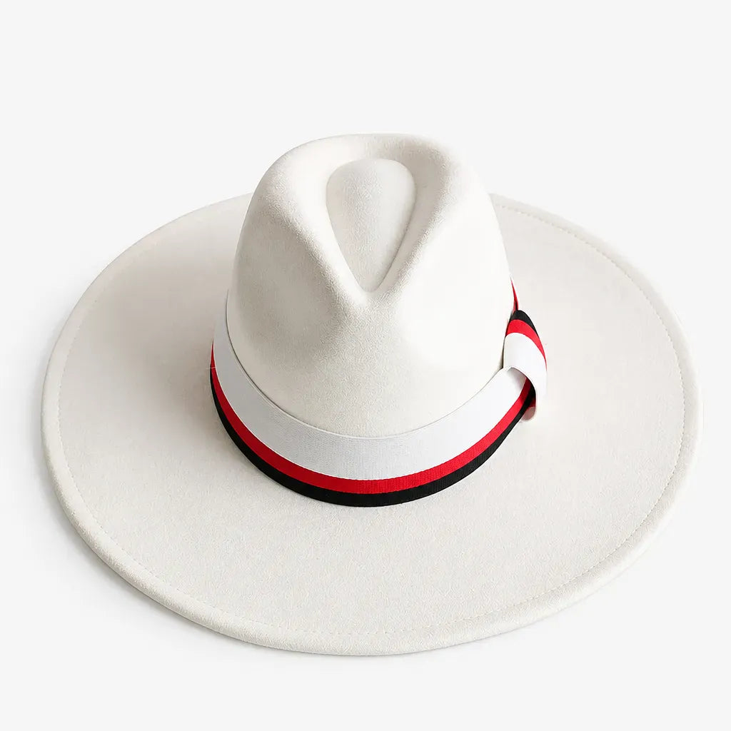 La boîte à chapeaux Chapeau en Feutre Femme - Gris Fonce Large Bord Classique