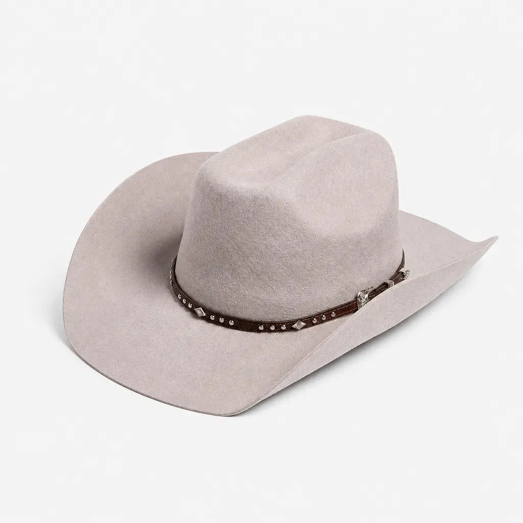 La boîte à chapeaux Chapeau en Laine Femme - Western Feutre a Ceinture Cloutee