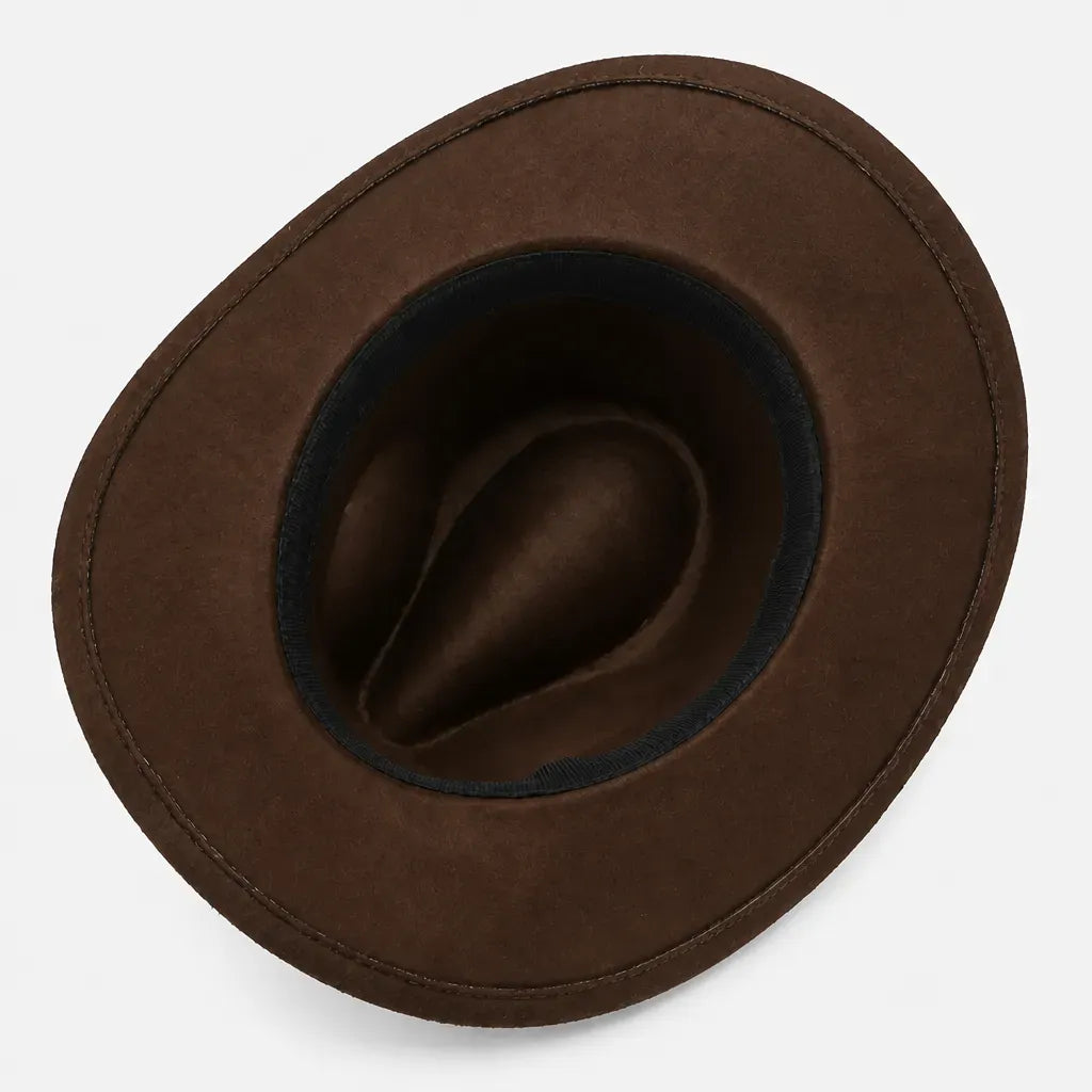 La boîte à chapeaux Chapeau Fedora Feutre Homme - Trilby Jazz avec Ceinture