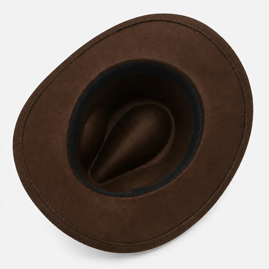La boîte à chapeaux Chapeau Fedora Feutre Homme - Trilby Jazz avec Ceinture