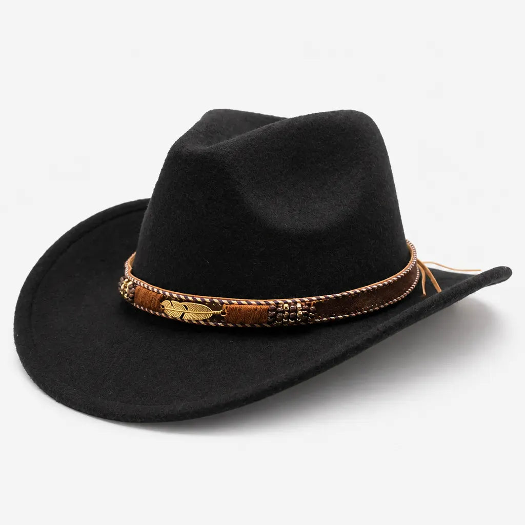 La boîte à chapeaux Chapeau Fedora Feutre Homme - Trilby Jazz avec Ceinture