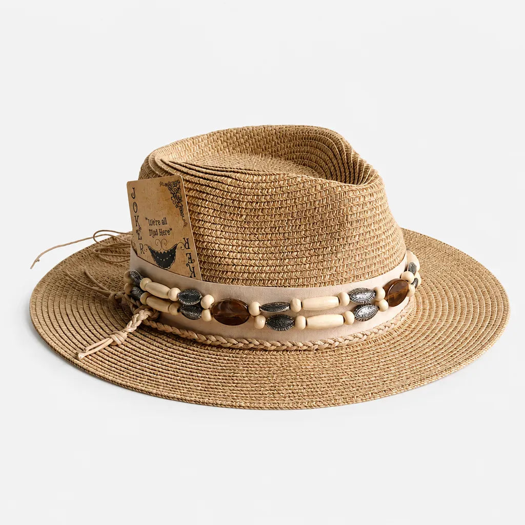 La boîte à chapeaux Chapeau Femme en Feutre - Colorblock Large Bord Western