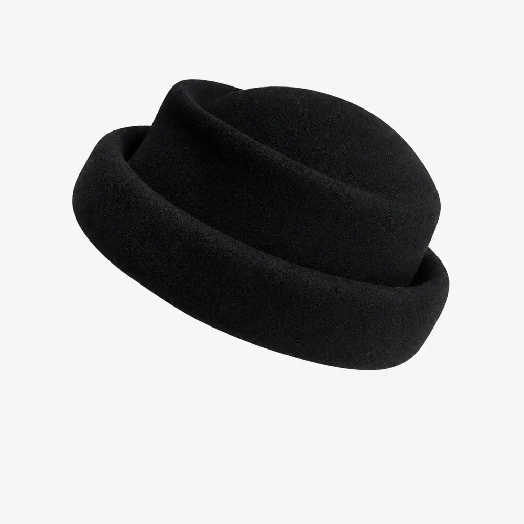 La boîte à chapeaux Chapeau Femme Mariage Chic - Laine Beret Fedora Elegant
