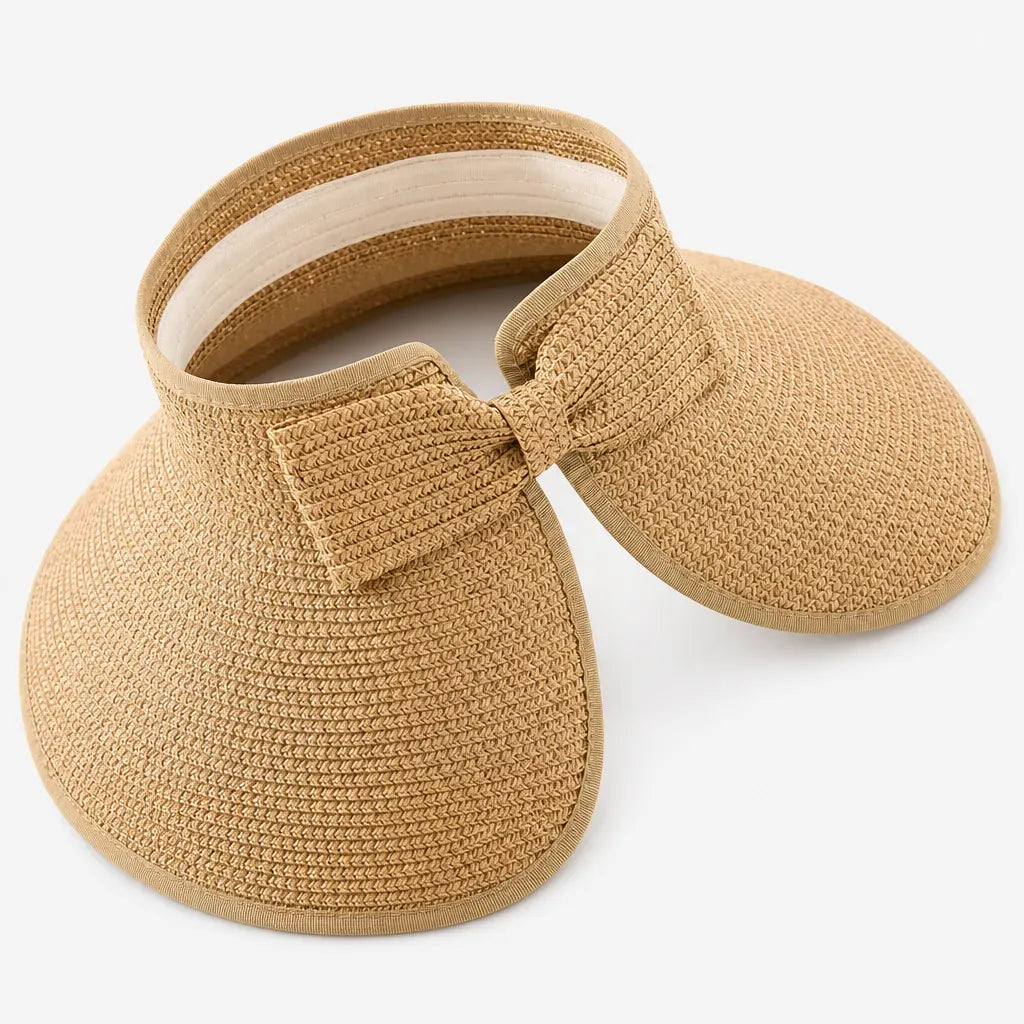 La boîte à chapeaux Chapeau Femme pour le Soleil - Paille Noeud Vacances
