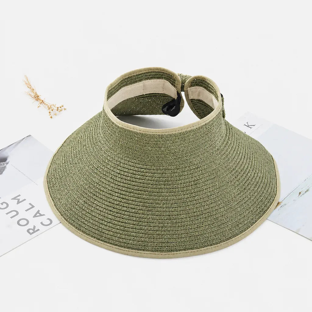 La boîte à chapeaux Chapeau Femme pour le Soleil - Paille Noeud Vacances