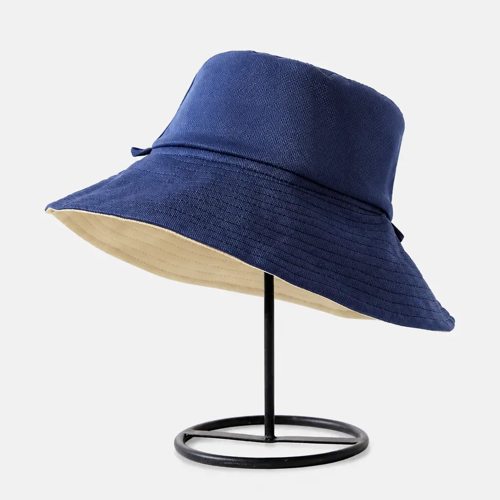 La boîte à chapeaux Chapeau Femme Soleil - Bob Reversible Panama Plage