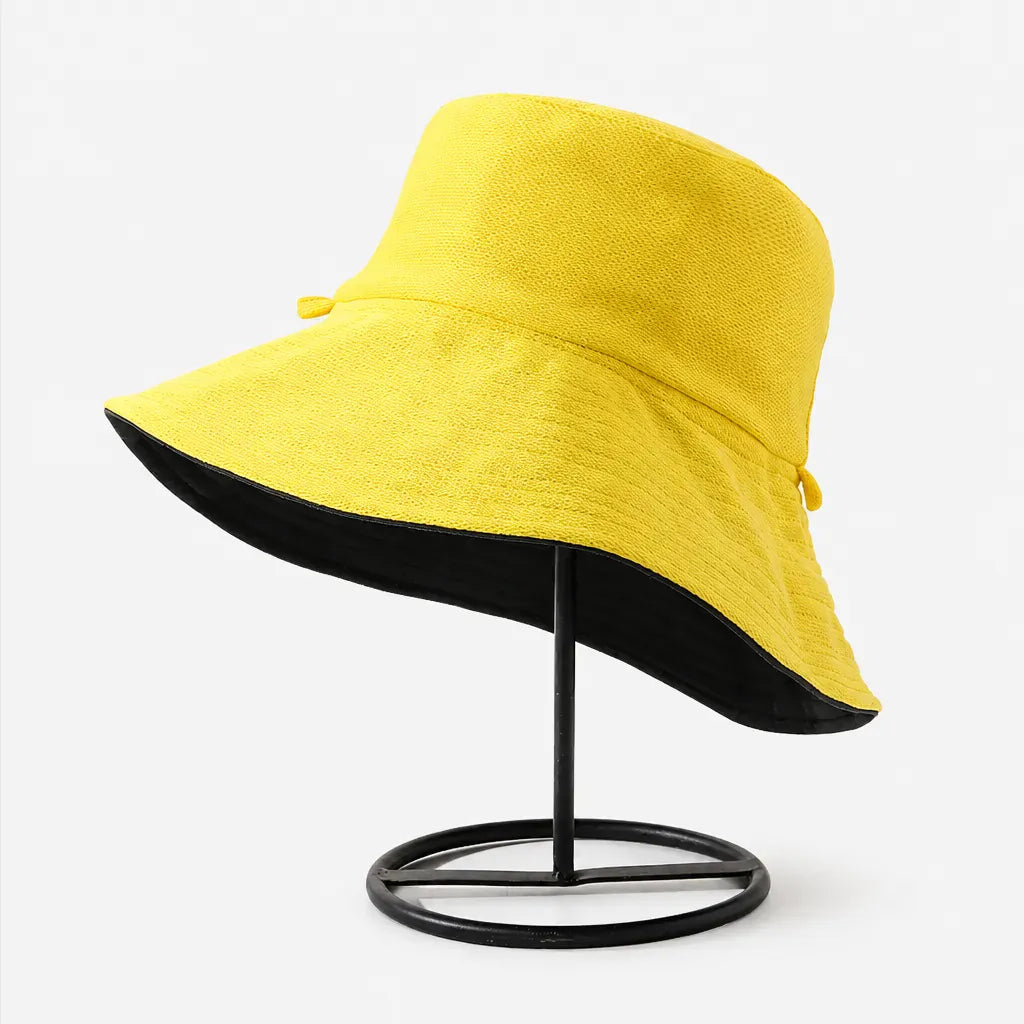 La boîte à chapeaux Chapeau Femme Soleil - Bob Reversible Panama Plage
