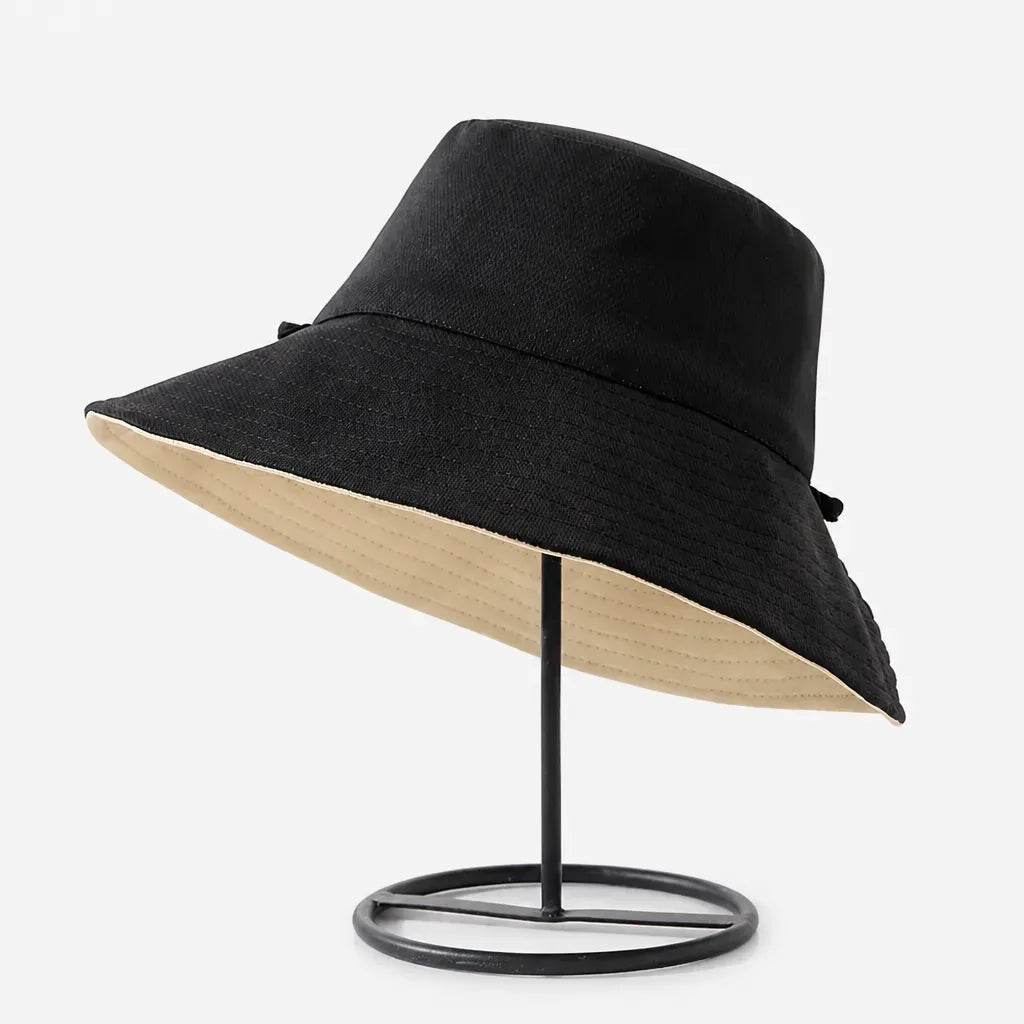 La boîte à chapeaux Chapeau Femme Soleil - Bob Reversible Panama Plage
