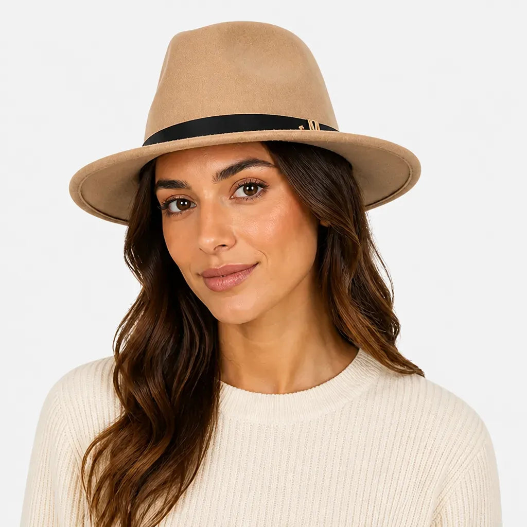 La boîte à chapeaux Chapeau Feutre Noir Homme - Jazz Elegant Hiver