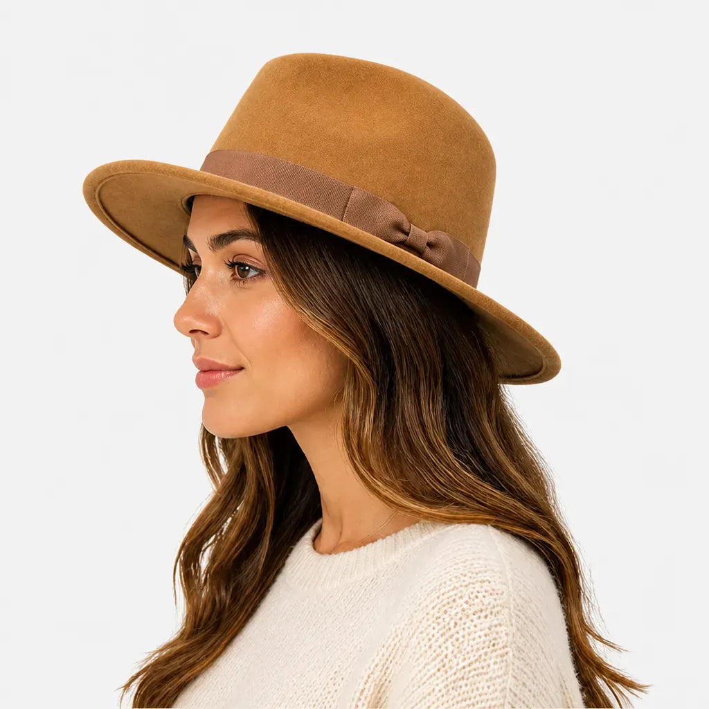 La boîte à chapeaux Chapeau Feutre pour Femme - Retro Elegant Mariage