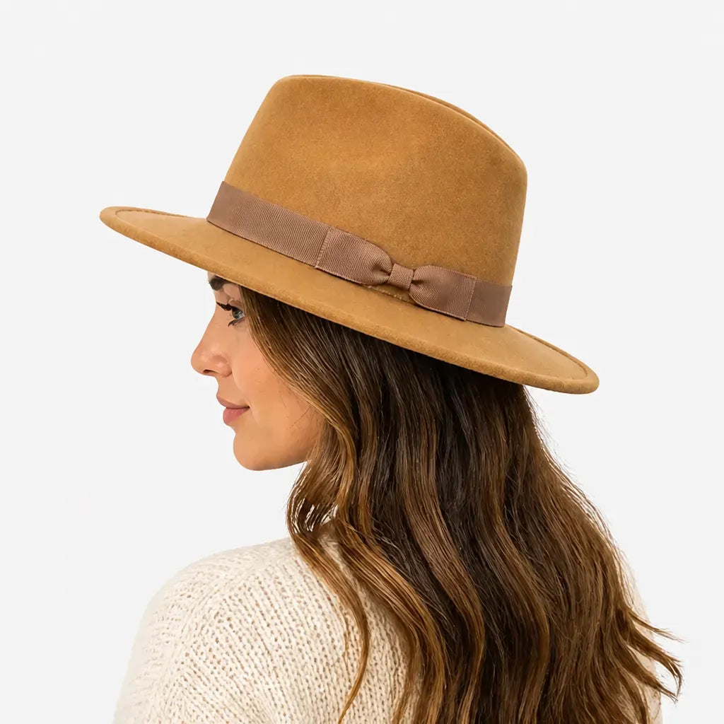La boîte à chapeaux Chapeau Feutre pour Femme - Retro Elegant Mariage
