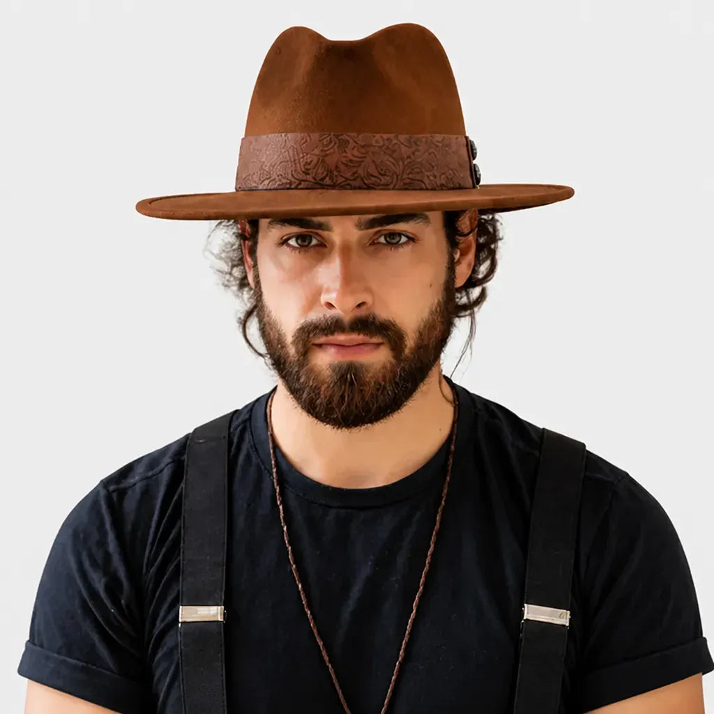 La boîte à chapeaux Chapeau Panama Homme - a Ceinture Gravee, Version Enfant Disponible