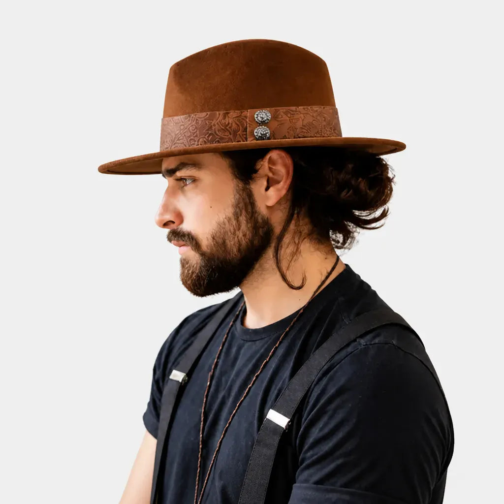 La boîte à chapeaux Chapeau Panama Homme - a Ceinture Gravee, Version Enfant Disponible