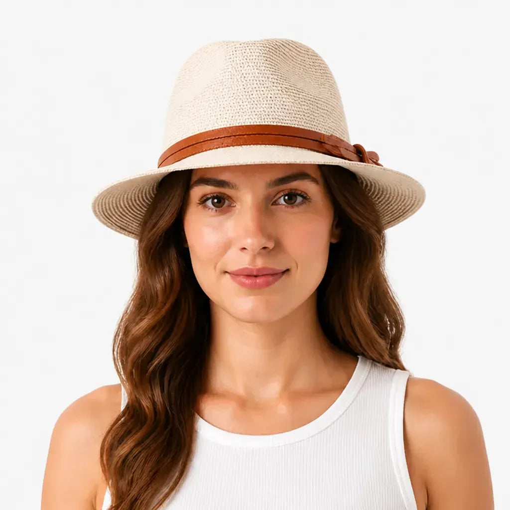 La boîte à chapeaux Chapeau Panama pour Homme - Paille 56-60cm Ete