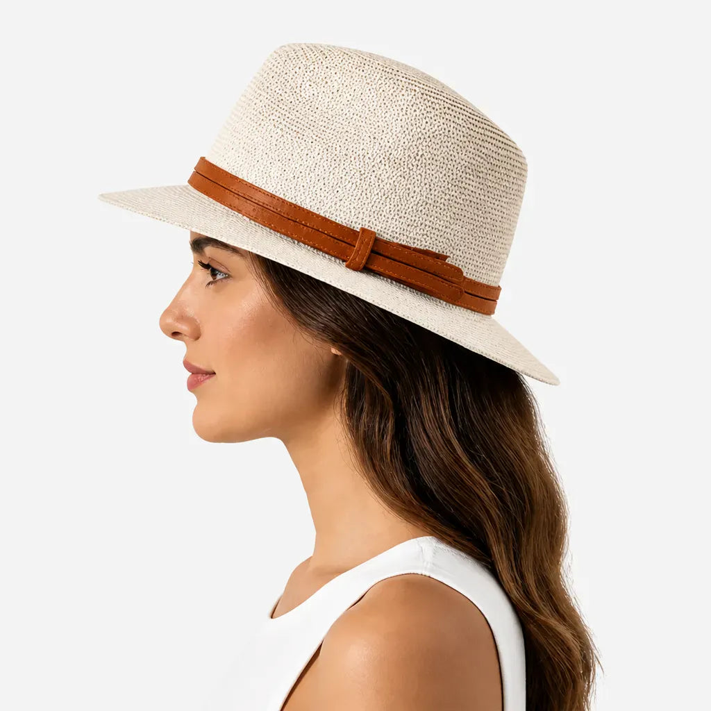 La boîte à chapeaux Chapeau Panama pour Homme - Paille 56-60cm Ete