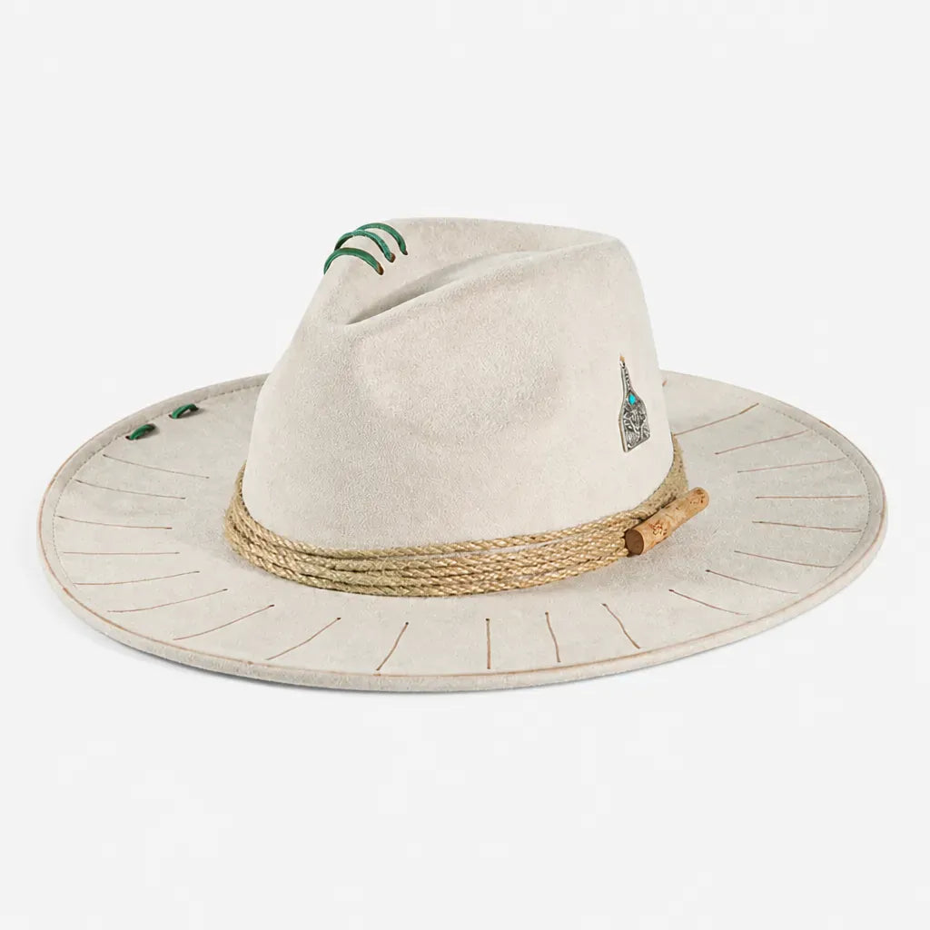 La boîte à chapeaux Chapeau Plume - Fedora Large Bord Retro Style Jazz et Western