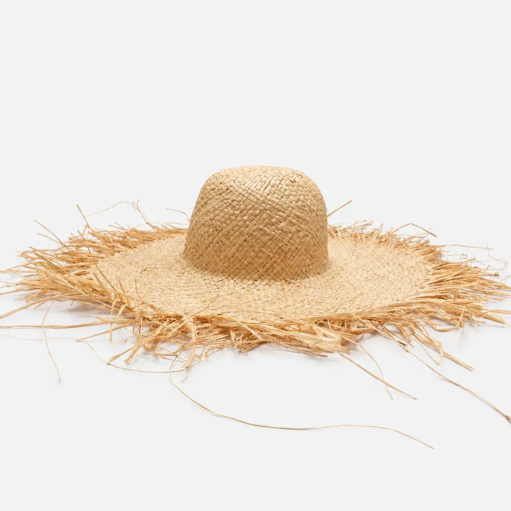La boîte à chapeaux Chapeau Raphia Femme - Grand Bord Fait Main pour Vacances