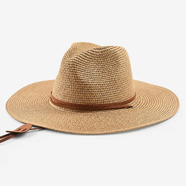 Chapeau Soleil Femme Grande Taille - Paille Souple Voyage