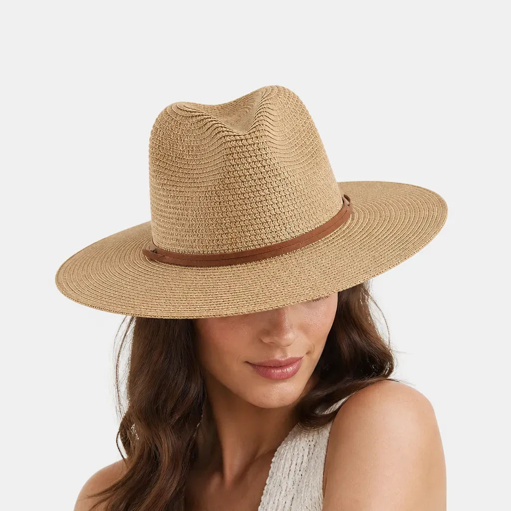 La boîte à chapeaux Chapeau Soleil Femme Grande Taille - Paille Souple Voyage