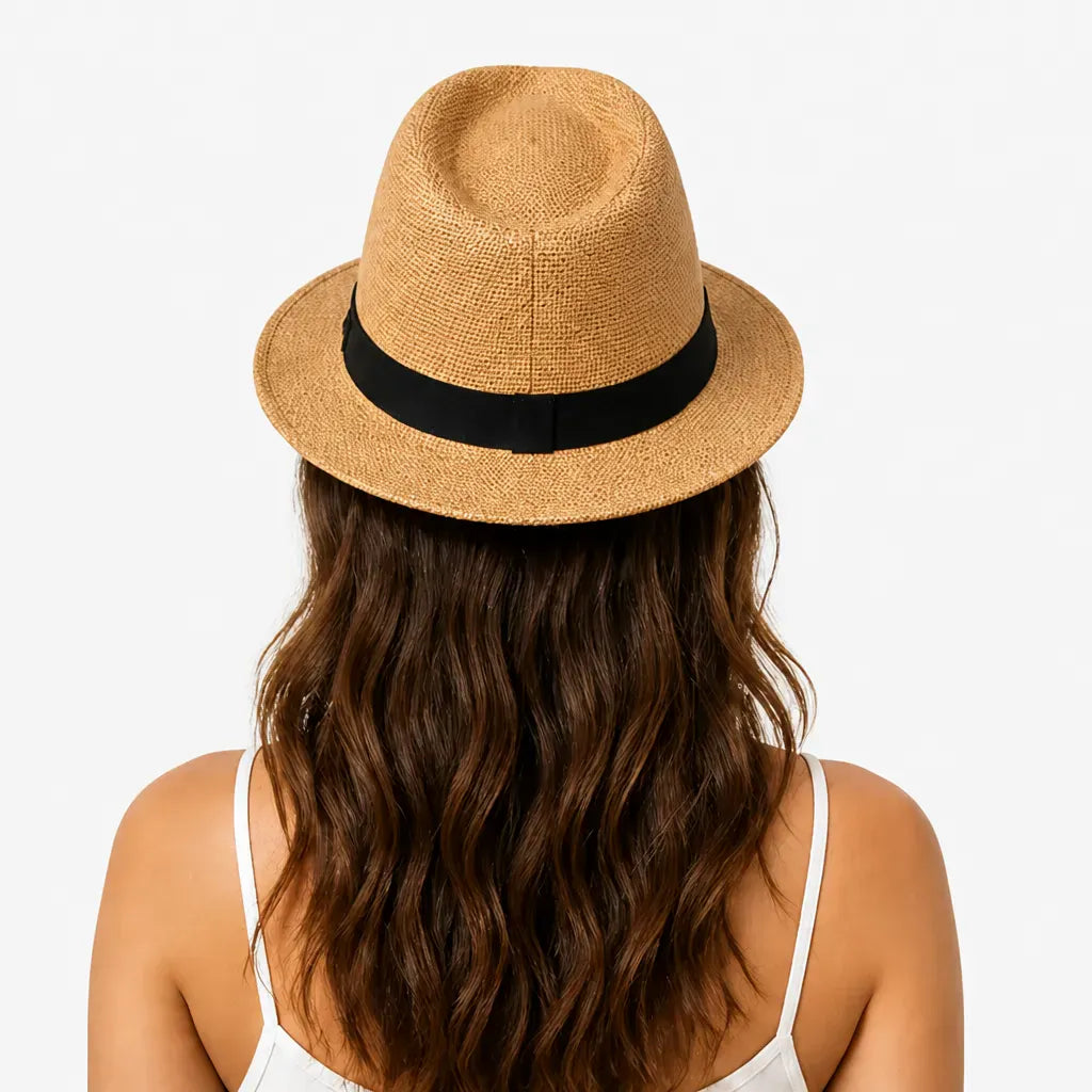 La boîte à chapeaux Chapeau Soleil Large Bord Femme - Style Anglais Voyage Plage