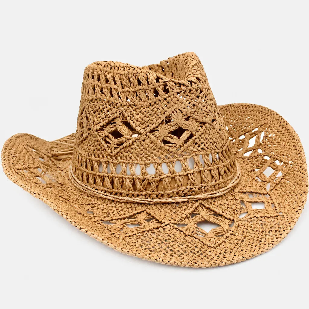 La boîte à chapeaux Chapeaux Western Femme - Pliable et Ajoure pour les Vacances