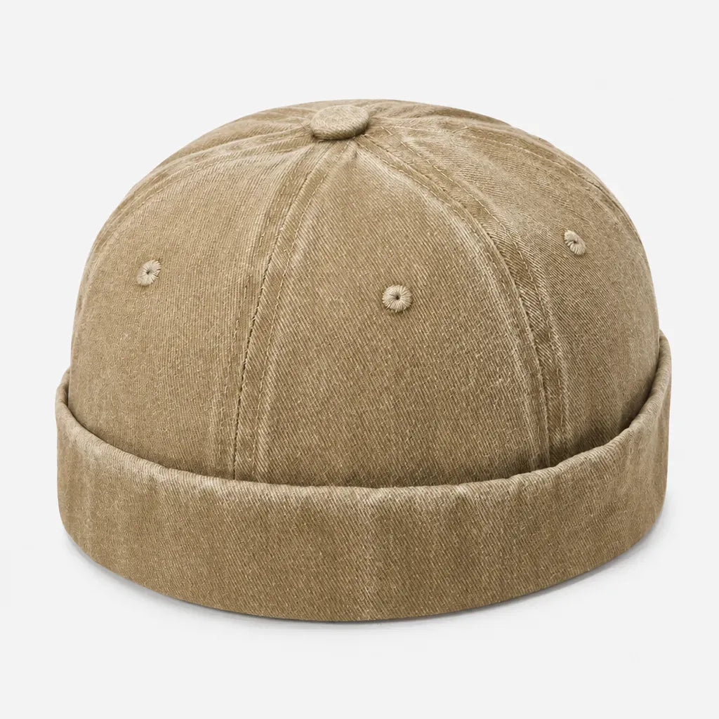 La boîte à chapeaux Docker Casquette - en Denim, Style Marin Ajustable