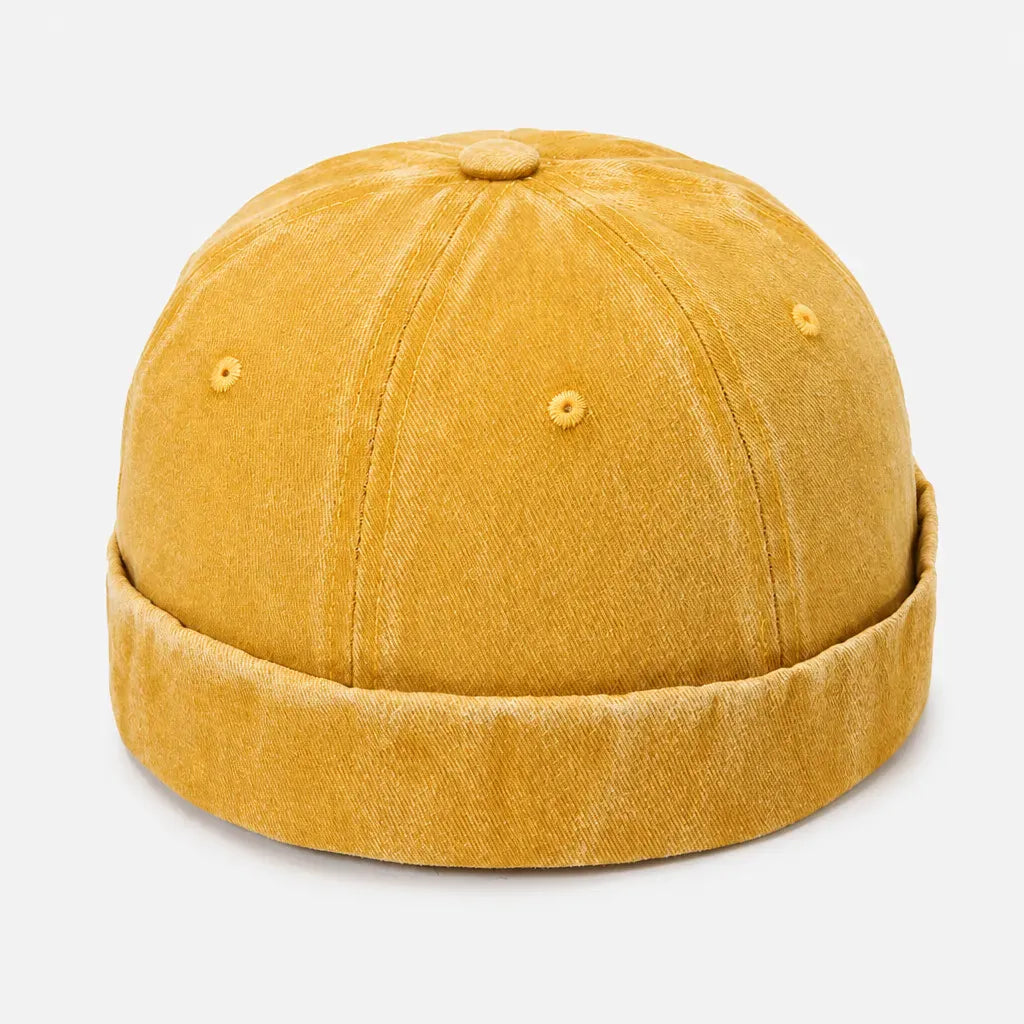 La boîte à chapeaux Docker Casquette - en Denim, Style Marin Ajustable