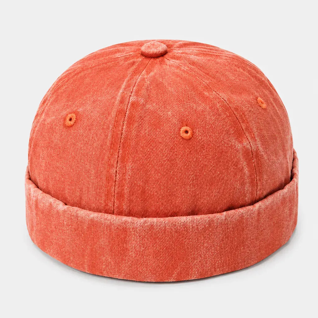 La boîte à chapeaux Docker Casquette - en Denim, Style Marin Ajustable