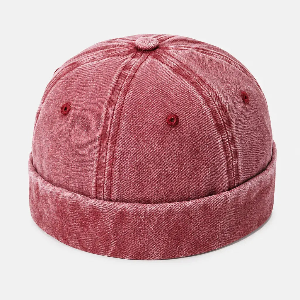 La boîte à chapeaux Docker Casquette - en Denim, Style Marin Ajustable