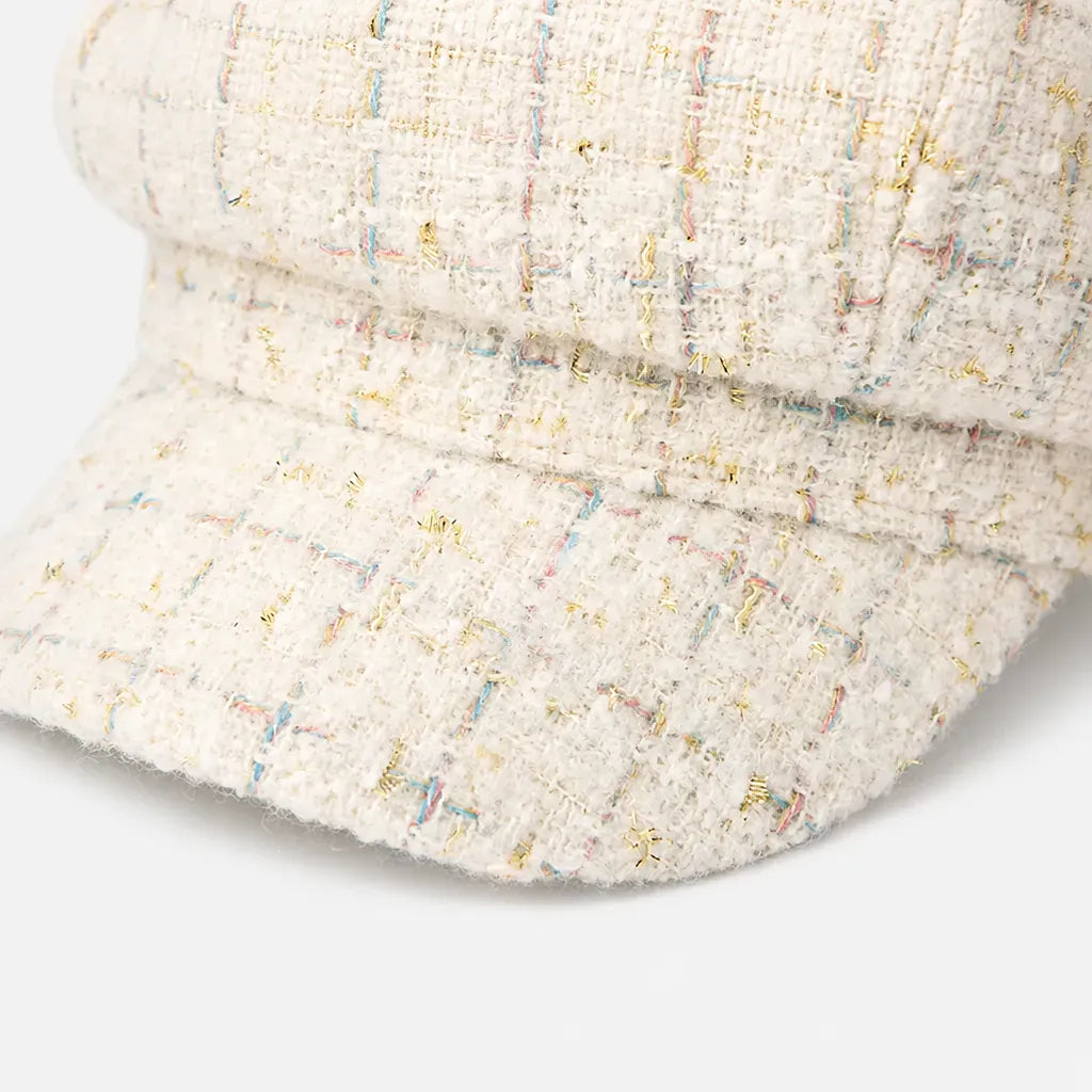 La boîte à chapeaux Gavroche Casquette Femme - Ecossaise Octogonale Retro