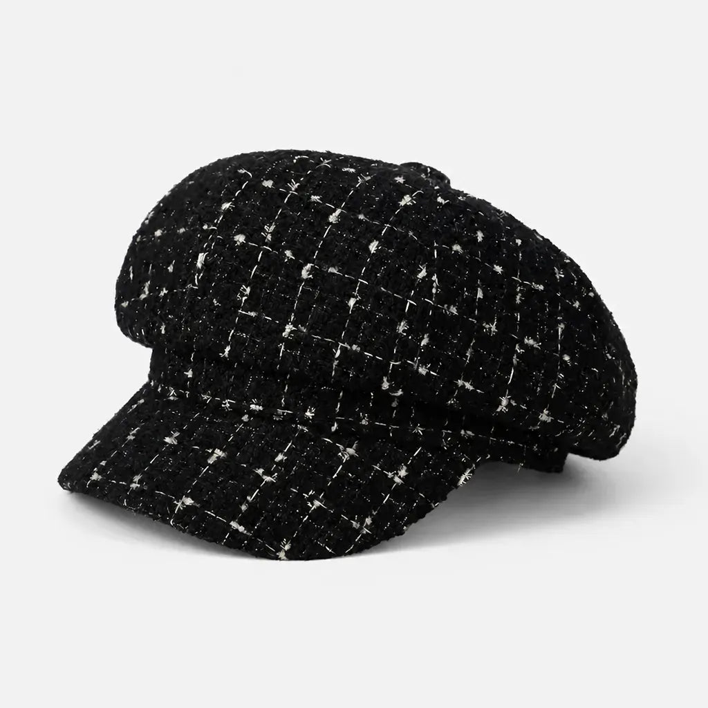 La boîte à chapeaux Gavroche Casquette Femme - Ecossaise Octogonale Retro