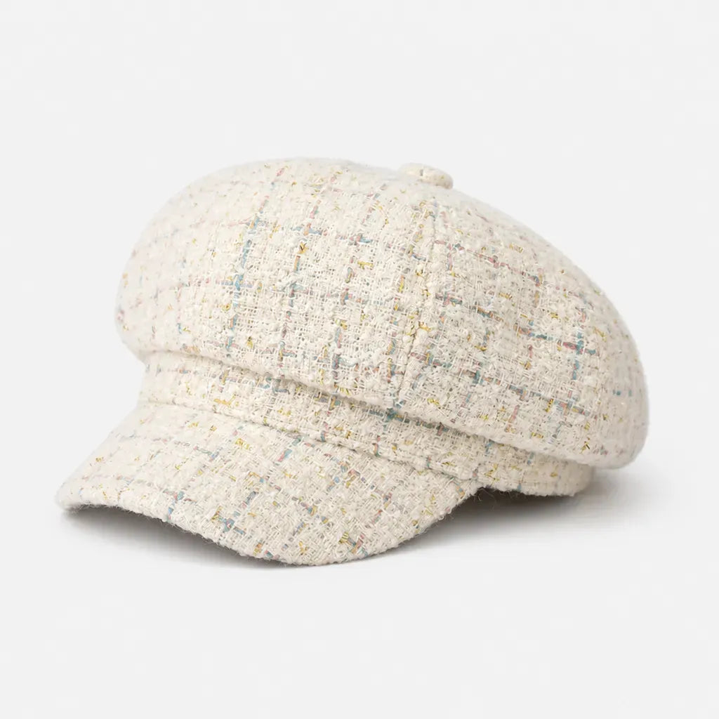 La boîte à chapeaux Gavroche Casquette Femme - Ecossaise Octogonale Retro