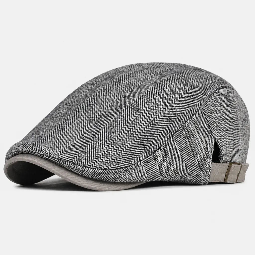 La boîte à chapeaux Gavroche Casquette Homme - Chevrons Rayures Grande Taille