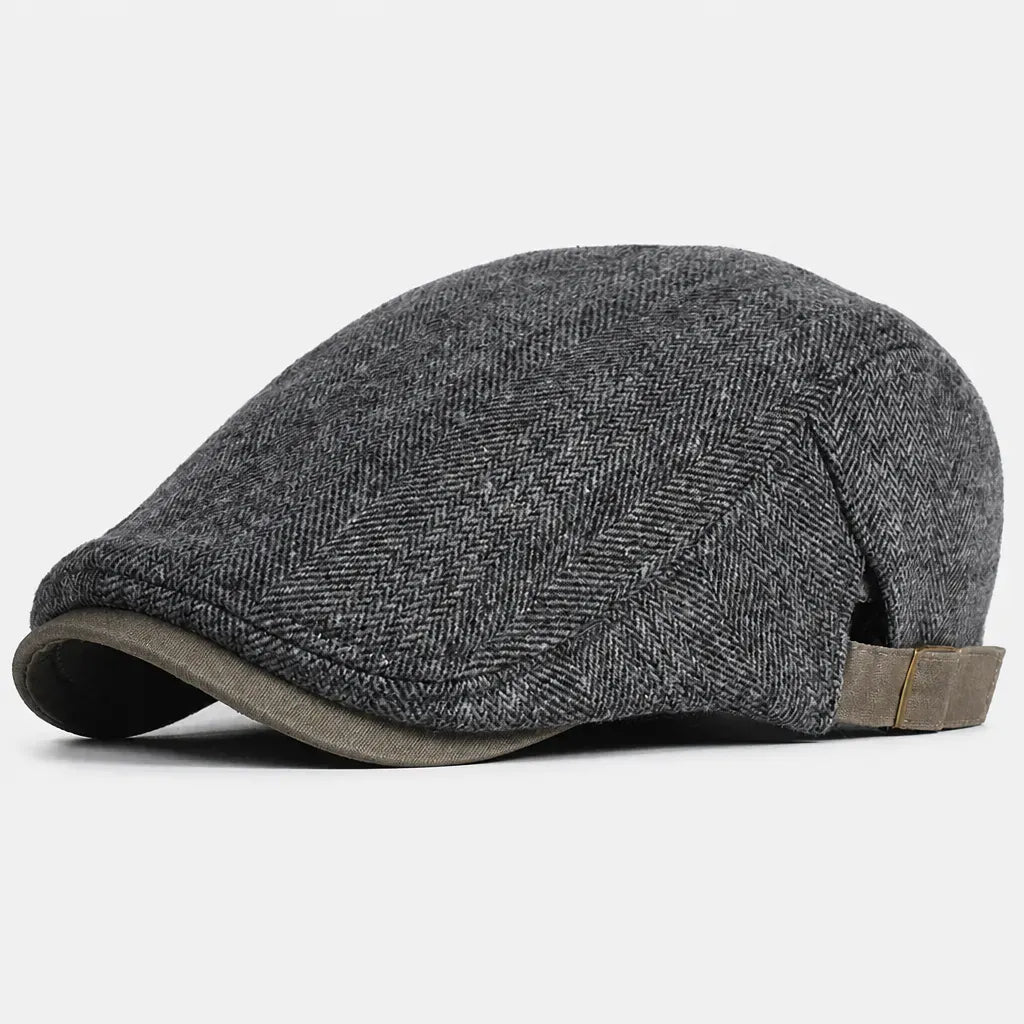 La boîte à chapeaux Gavroche Casquette Homme - Chevrons Rayures Grande Taille