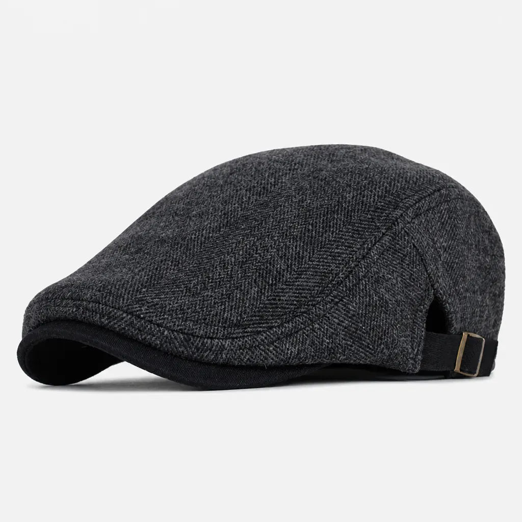 La boîte à chapeaux Gavroche Casquette Homme - Chevrons Rayures Grande Taille
