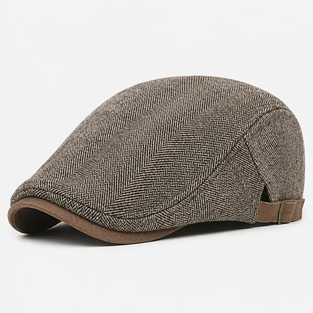 La boîte à chapeaux Gavroche Casquette Homme - Chevrons Rayures Grande Taille