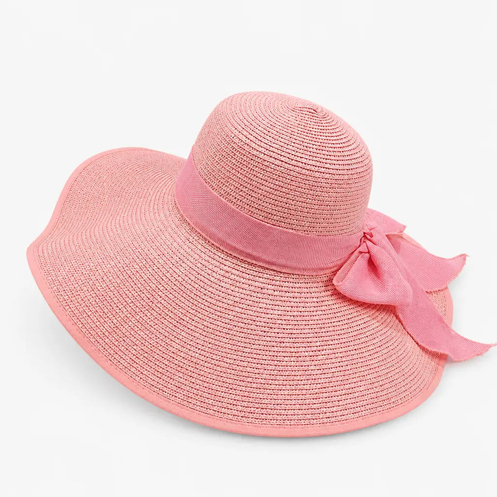 La boîte à chapeaux Grand Chapeau de Paille Femme - Anti-UV pour la Plage en Ete