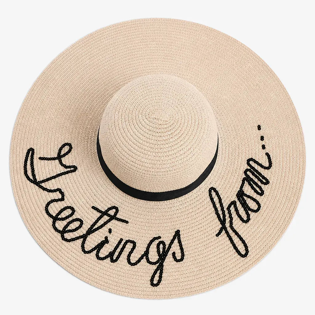 La boîte à chapeaux Grand Chapeau de Paille Femme - Anti-UV pour la Plage en Ete