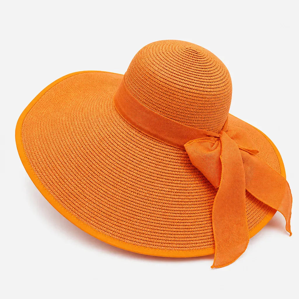 La boîte à chapeaux Grand Chapeau de Paille Femme - Anti-UV pour la Plage en Ete