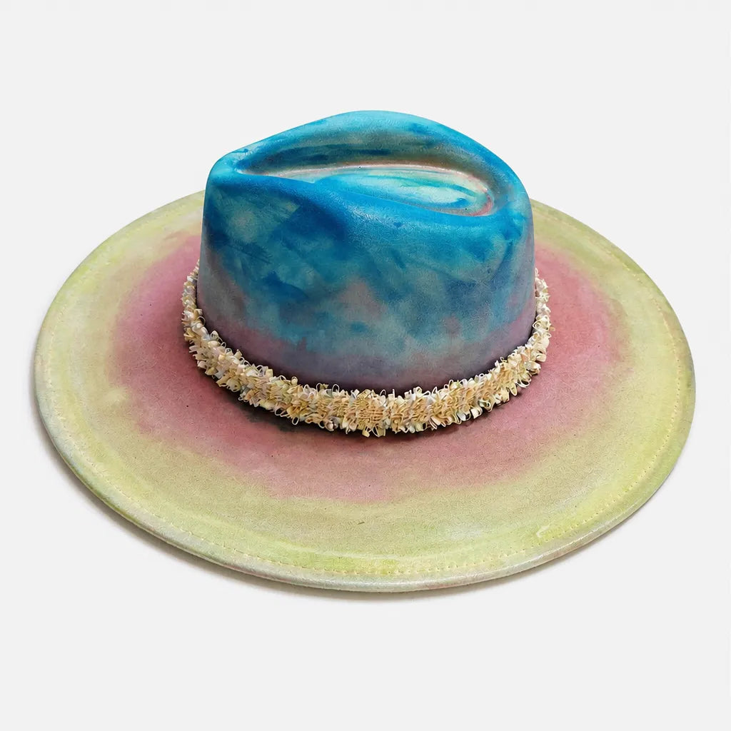Chapeau Plume - Fedora Large Bord Retro Style Jazz et Western